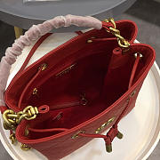 Chanel's Latest Drawstring Bucket Bag Big Red - 3