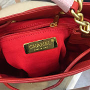 Chanel's Latest Drawstring Bucket Bag Big Red - 6