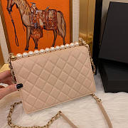 Chanel Classic Rhomboid Cover Bag Beige - 2