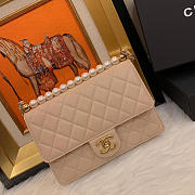 Chanel Classic Rhomboid Cover Bag Beige - 6