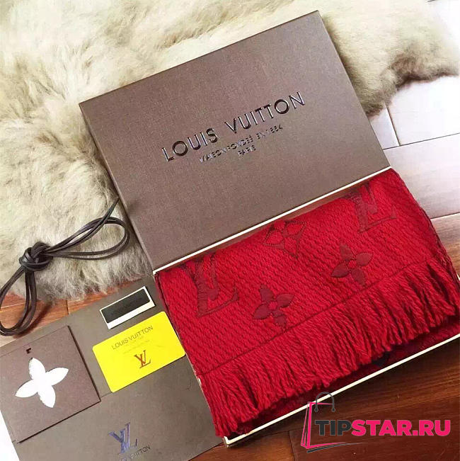 Louis Vuitton Scarf Red  - 1