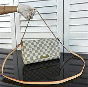  louis vuitton favorite CohotBag  mm damier azur canvas 3638 - 1