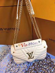 Louis Vuitton New Wave Chain Bag  MM White M51945 - 2