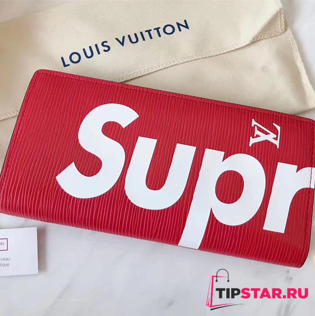  louis vuitton supreme wallet CohotBag red 3179 - 1