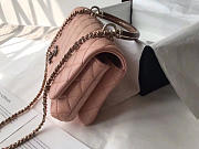 Chanel Flap Bag With Top Handle Pink - 4