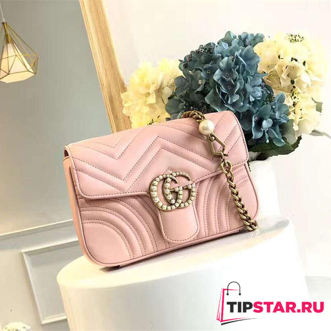 GUCCI GG Marmont Bag (Pink) 2638 - 1