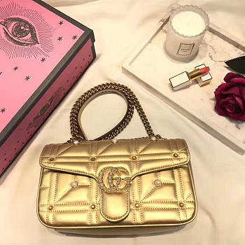 GUCCI GG Marmont Bag (Gold) 2636