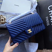  Chanel Classic Tote Dark Blue - 1