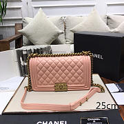 Chanel Sheepskin Classic Diamond Hot Mom Burst Ppink Gold Hardware A67086 - 1