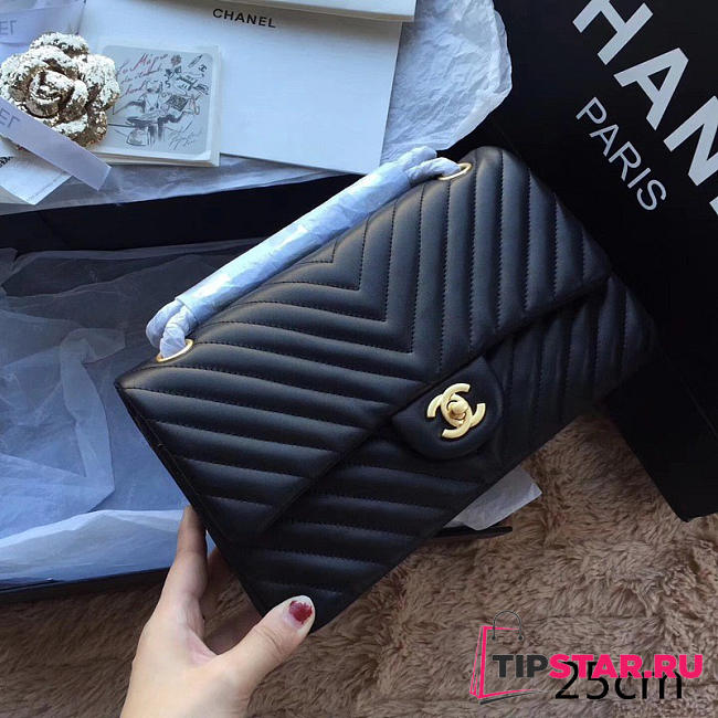 Chanel Classic Handbag Balck - 1
