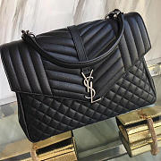 YSL Envelope Large Bag Black 4812 - 1