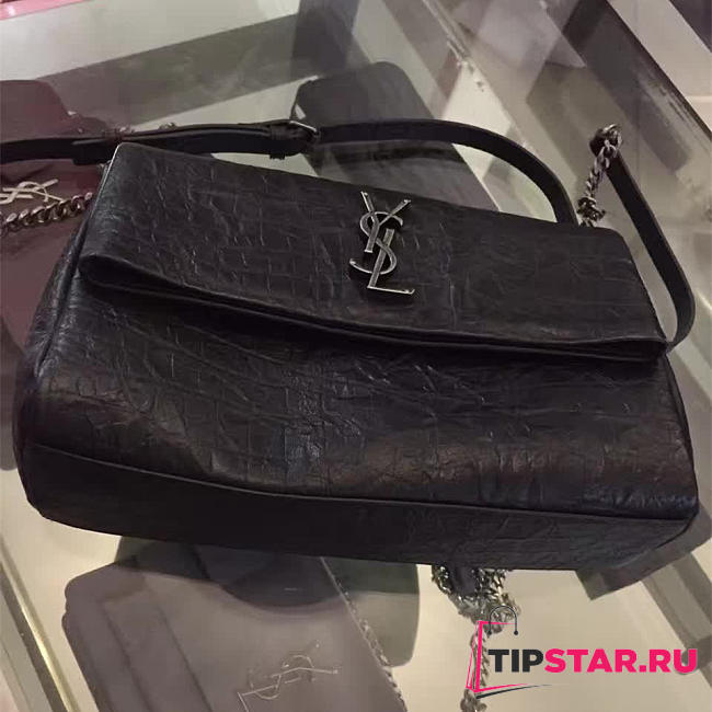 YSL Medium West Hollywood Bag Black 4844 - 1