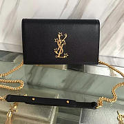 YSL Monogram Kate Grain De Poudre Embossed Leather 5054 - 1