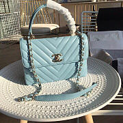 Chanel New Rhombic Chain Bag Blue - 1