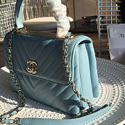 Chanel New Rhombic Chain Bag Blue - 2