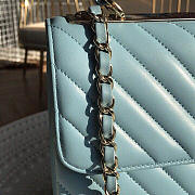 Chanel New Rhombic Chain Bag Blue - 6