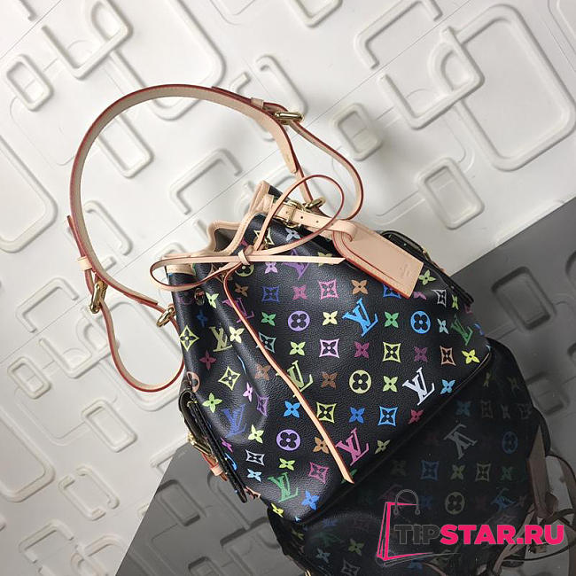 LV Bucket Bag M42229 Black Color - 1