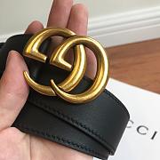 Gucci Original single classic belt (black) - 6