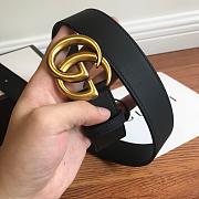 Gucci Original single classic belt (black) - 4