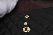 Chanel Caviar Lamskin Leather Flap BLack Gold 25cm - 4