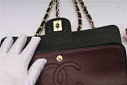 Chanel Caviar Lamskin Leather Flap BLack Gold 25cm - 5
