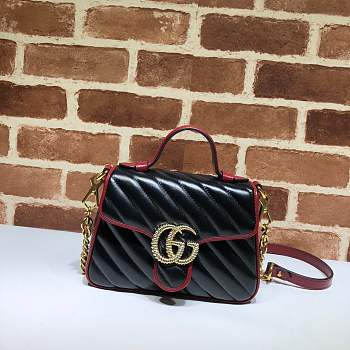 Gucci gg marmont small top handle bag