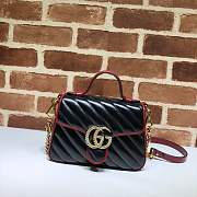 Gucci gg marmont small top handle bag - 6