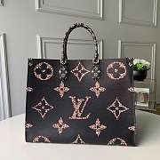 LV Monogram Giant On The Go Tote Bag (Black and White)  - 1