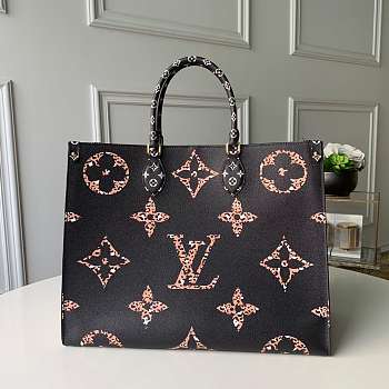 LV Monogram Giant On The Go Tote Bag (Black and White) 