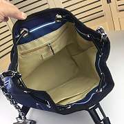 Chanel Canvas Bucket Bag Dark Blue - 3