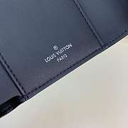 LV Twist Short Wallet Pink Leather Embossing (Black) - 2