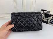 Chanel Caviar Lambskin Leather Flap Bag Black Gold/Silver 20cm - 4