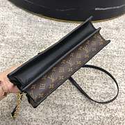 lv trunk clutch canvas printing handbag - 3