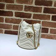 GUCCI GG Marmont Gold Buckle (White Leather) - 1