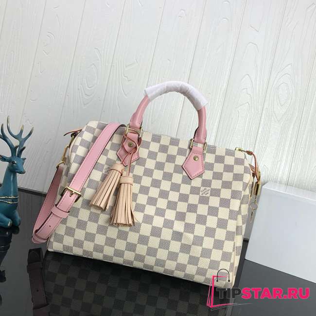 louis vuitton speedy bandoulière 30 damier azur canvas 3699 - 1