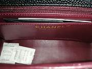 Chanel Caviar Lambskin Leather Flap Bag Black Gold 17cm - 3