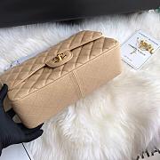 Chanel Caviar Leather Flap Boy Bag Gold/Silver 30cm Beige - 2