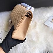 Chanel Caviar Leather Flap Boy Bag Gold/Silver 30cm Beige - 4