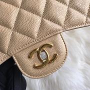 Chanel Caviar Leather Flap Boy Bag Gold/Silver 30cm Beige - 5