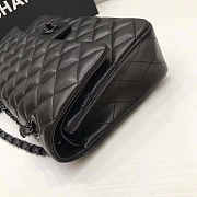 Chanel Caviar Lambskin Leather Flap Bag Black 25cm - 4