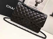 Chanel Caviar Lambskin Leather Flap Bag Black 25cm - 1