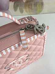 Chanel Vanity Case Pink Grained Caldskin Leather - 6
