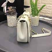 Chanel Zbags New Sheepskin Small Square Bag White - 4