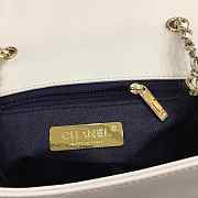 Chanel Zbags New Sheepskin Small Square Bag White - 5