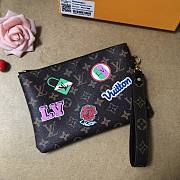 LV City Monogram Handbag Printed Embroidery 63447  - 1