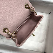 CHANAL Caviar Classic Flap Handbag Pink Gold 17cm - 4