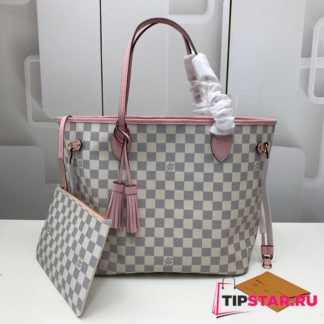 LV Neverfull MM damier pink 3767 32cm - 1