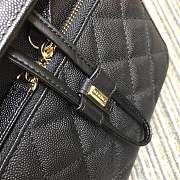 CHANEL Fine Grain Embossed Calf Leather Backpack - 4