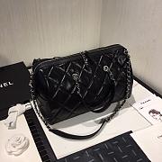 CHANEL Boston Pillow Bag Black AS1322  - 2