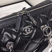 CHANEL Boston Pillow Bag Black AS1322  - 4